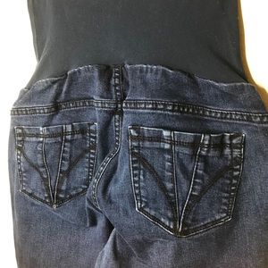 Indigo Blue Maternity Dark Skinny Jeans stretch L